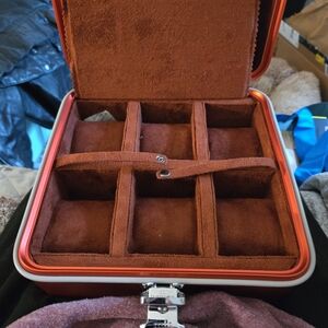 Invicta 8-Slot Aluminum Collector Case — ULTRA RARE Metallic Orange